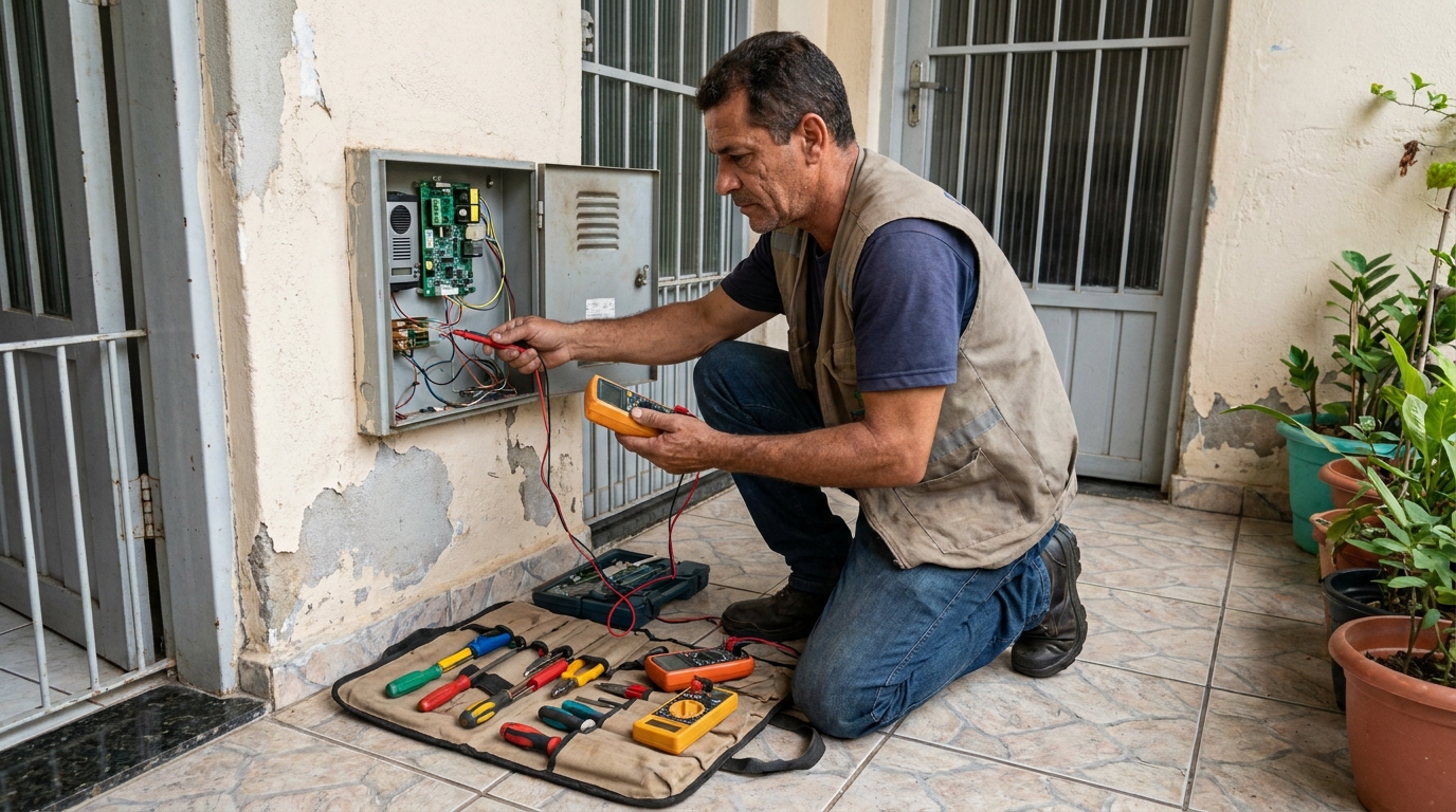 Troca de Fiação de Interfone no Jardim Limoeiro, Serra‑ES